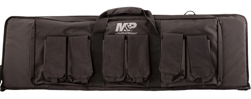 M&P Accessories 110025 Pro Tac Gun Case 42" Black Nylon w/ Full Length External Pocket & 6 Magazine Pouches