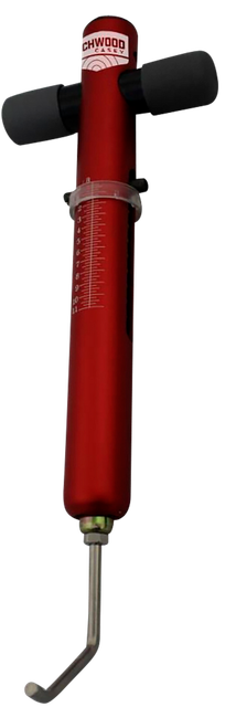 Birchwood Casey TRGSCL Trigger  Scale  Red Aluminum Body with Stainless Steel Trigger Pull & Rubber Black Handle for Firearms