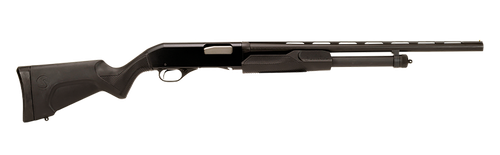 Stevens 22437 320 Field Compact 20 Gauge Pump 3" 5+1 22" Matte Black Vent Rib Barrel, Matte Black Aluminum Receiver, Fixed Matte Black Synthetic Stock, Ambidextrous