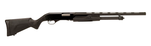 Stevens 22437 320 Field Compact 20 Gauge Pump 3" 5+1 22" Matte Black Vent Rib Barrel, Matte Black Aluminum Receiver, Fixed Matte Black Synthetic Stock, Ambidextrous
