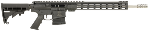 Great Lakes Firearms GL10308SSBLK AR-10  308 Win 20+1 18" Stainless, Black Rec, M-Lok Handgaurd, Carbine Stock, A2 Grip, Muzzle Brake