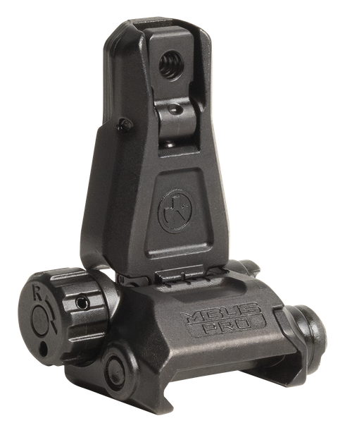 Magpul MAG276-BLK MBUS Pro Sight Rear  QPQ Melonited Steel Construction for AR Platform