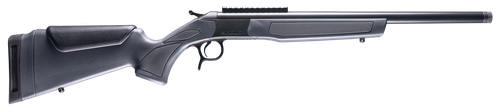 CVA CR4434 Scout  223 Rem 1rd 20" Blued Threaded Barrel, Blued Picatinny Rail Receiver, Fixed Stealth Gray Synthetic Stock