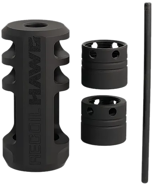 Browning 001293099 Xeno Recoil Hawg Black Matte Stainless Steel 1/2"x28 Threads 2.20" OAL