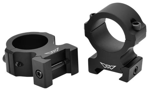 Warne V602M Horizontal Rings Vapor Matte Black 1" High 0 MOA