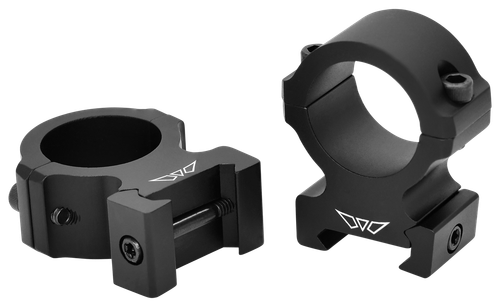 Warne V602M Horizontal Rings Vapor Matte Black 1" High 0 MOA