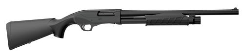 Retay USA GPSTAC18 GPS Tactical Inertia Plus 12 Gauge with 18.50" Deep Bore Drilled Barrel, 3" Chamber, 5+1 Capacity, Matte Black Metal Finish & Black Synthetic Stock Right Hand (Full Size)