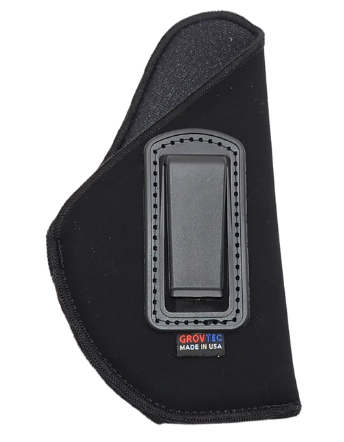 GrovTec US Inc GTHL14112R Inside The Pants  IWB Size 12 Black Suede Compatible w/Glock 26/27/33 Belt Clip Mount Right Hand
