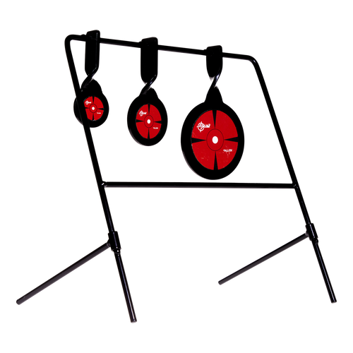 EZ-Aim 15403 Deflector Spinner Target System Air Rifle, Rimfire Pistol/Rifle Black/Red Steel Circle