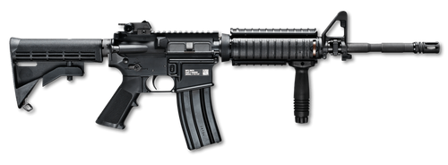 FN 36318 FN 15 M4 Military Collector 5.56x45mm NATO 16" Black Barrel / Receiver 30+1, Matte Black 6 Position Collapsible Stock, Black A2 Grip, Optics Ready