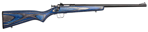 Crickett KSA2222 Youth  22 LR 1rd 16.12" Blued Barrel & Receiver, Fixed Front/Adjustable Rear Peep Sights, Blue Laminate Stock w/11.5" LOP, Rebounding Firing Pin Safety