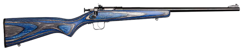 Crickett KSA2222 Youth  22 LR 1rd 16.12" Blued Barrel & Receiver, Fixed Front/Adjustable Rear Peep Sights, Blue Laminate Stock w/11.5" LOP, Rebounding Firing Pin Safety