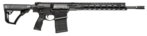 Daniel Defense 0215813210047 DD5 V4 7.62x51mm NATO 18" 20+1 Black Hard Coat Anodized Black Phosphate 6 Position w/SoftTouch Overmolding Stock Black Polymer Grip