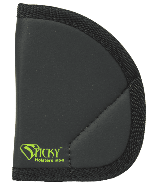 Sticky Holsters MD5 MD-5  Black/Green Latex Free Rubber Fits Ruger LCR/S&W J-Frame Ambidextrous