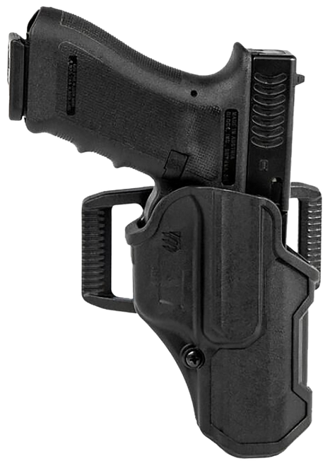Blackhawk 410713BKR T-Series L2C Non-Light Bearing OWB Black Polymer Belt Loop/Clip Compatible w/Glock 20/21/37/38 Right Hand
