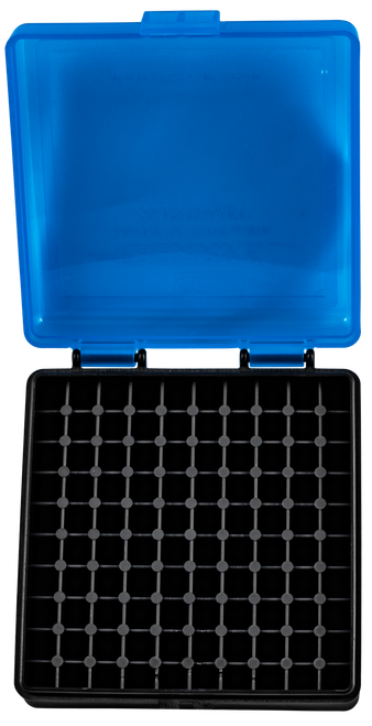 Berry's 83500 Ammo Box  22LR Blue/Black Polypropylene 100rd