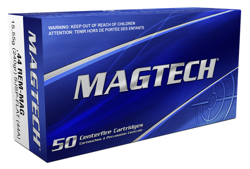 Magtech 44A Range/Training  44RemMag 240gr Semi Jacketed Soft Point Flat 50 Per Box/20 Case