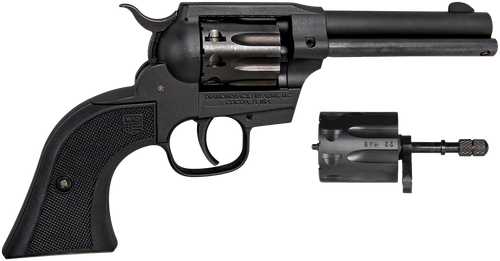 Diamondback DB0500A001 Sidekick  22 LR/22 WMR 9 Shot, 4.50" Black Cerakote Steel Barrel & Cylinder, Black Cerakote Zinc Alloy Frame Black Checkered Grips, Hammer Safety, Exposed Hammer