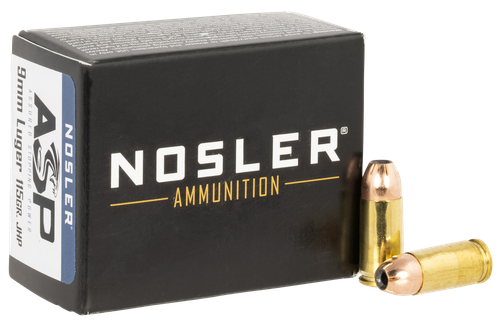 Nosler 51285 Assured Stopping Power Handgun 9mmLuger 115gr Jacketed Hollow Point 20 Per Box/20 Case