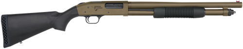 Mossberg 50781 590 Thunder Ranch 12 Gauge 5+1 3" 18.50" Cylinder Bore, Patriot Brown Barrel/ Optic Cut Rec, Black Synthetic Furniture, Fiber Optic Sight