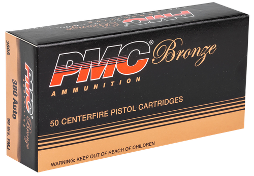 PMC 380A Bronze  380ACP 90gr Full Metal Jacket 50 Per Box/20 Case