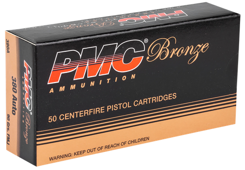 PMC 380A Bronze  380ACP 90gr Full Metal Jacket 50 Per Box/20 Case