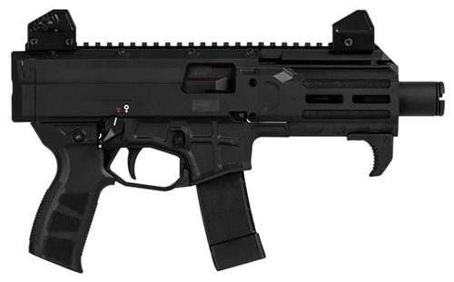 CZ-USA 91430 Scorpion 3+ Micro 9mm Luger 20+1 4.20" Black Polycoat Threaded Barrel, M-LOK Handguard, Picatinny Rail Receiver, Black Polymer Frame, Black Polymer Grip, Ambidextrous