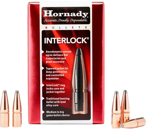 Hornady 2825 InterLock  7mm .284 139 gr Boat Tail Spire Point 100 Per Box/ 25 Case