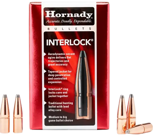 Hornady 2825 InterLock  7mm .284 139 gr Boat Tail Spire Point 100 Per Box/ 25 Case