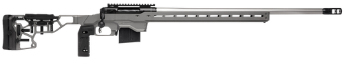 Savage Arms 57562 110 Elite Precision 338 Lapua Mag 5+1 30" Matte Stainless, Matte Black Rec, Gray Cerakote Adjustable MDT ACC Aluminum Chassis Stock (MB Not Included)