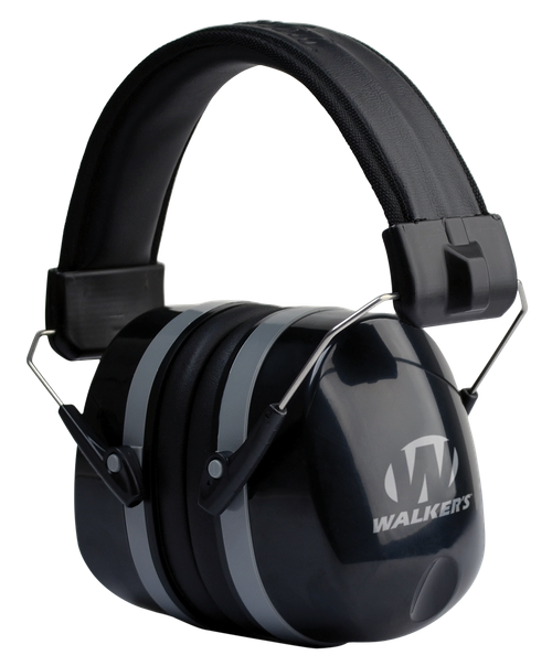 Walker's GWPEXFM5 Premium Passive Muff 32 dB Over the Head Black Polymer