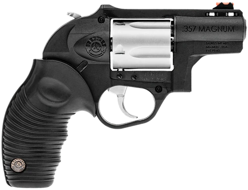 Taurus 2605029PLY 605 Poly Protector 38 Special +P or 357 Mag 5 Shot 2" Black Finish Barrel, Matte Stainless Finish Cylinder, Black Finish Polymer Frame & Black Ridged Rubber Grip