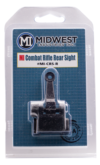 Midwest Industries MICRSR Combat Rifle Rear Flip Sight  Black for AR-15, M16, M4