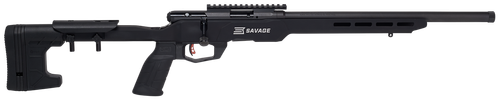 Savage Arms 70848 B Series Precision Full Size 17 HMR 10+1 18" Black Heavy Threaded Barrel, Matte Black Picatinny Rail Carbon Steel Receiver, Matte Black Aluminum MDT ACC Chassis, Black Polymer Grips
