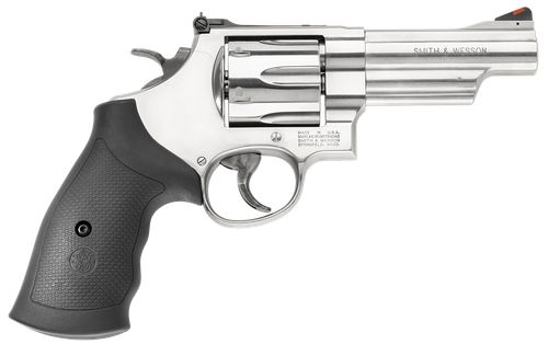 Smith & Wesson 163603 Model 629  N-Frame Frame 44 S&W Spl 44 Rem Mag 6rd 4.12" Stainless Steel Barrel, Stainless Cylinder, Steel Frame, Black Finger Groove Grip, Internal Lock Safety, Exposed Hammer