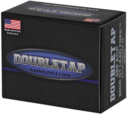 DoubleTap Ammunition 380A80X Defense Tac- XP 380ACP 80gr DT Lead Free 20 Per Box/50 Case