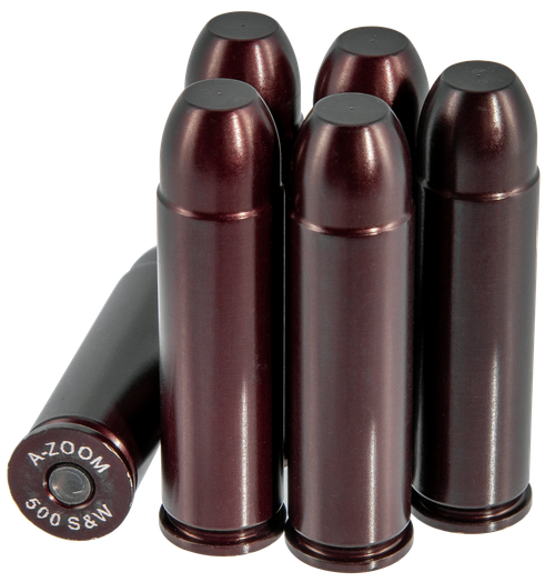A-Zoom 16144 Revolver Snap Cap 500S&W Mag  6Pack