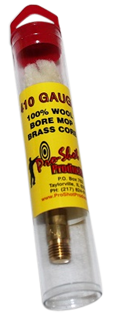 Pro-Shot MP410 Bore Mop  .410 Gauge Shotgun #5/16-27 Thread Cotton 1.75" Long