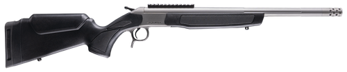 CVA CR4441S Scout Takedown 400 Legend 1rd 22" Stainless Fluted Threaded Barrel, Stainless Steel Receiver w/Picatinny Rail, Adj Comb & LOP Black Synthetic Stock