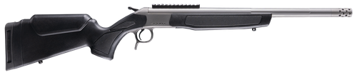 CVA CR4441S Scout Takedown 400 Legend 1rd 22" Stainless Fluted Threaded Barrel, Stainless Steel Receiver w/Picatinny Rail, Adj Comb & LOP Black Synthetic Stock