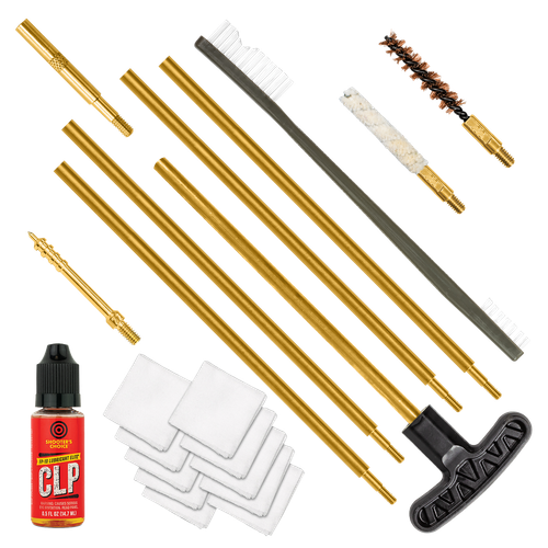 Otis FGSRS22 .22 Cal Cleaning Kit For Rifle & Pistol .22 Cal/.223 Cal/5.56mm Yellow Plastic Box Case