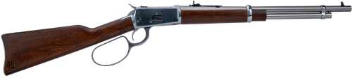 Heritage Mfg H92045189 92 Ranch Hand 45 Colt (Long Colt) 8rd 18" Stainless Polished  Barrel, Stainless Polished Receiver, Fixed Hardwood Stock