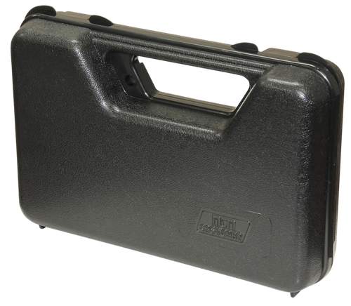 MTM Case-Gard 803R Single Handgun Case  made of Polypropylene w/ Black Finish Foam Padding Hinge & Latches 9" x 5.60" x 2" Interior Dimensions