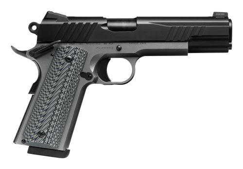 SAV 67201 1911 GOVT 45 5IN BLK/SS  BLK MELONITE