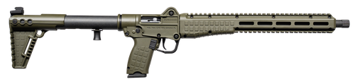 Kel-Tec SUB2K10GLKGRN SUB2000 Gen3 10mm Auto 15+1 16.15" Black Threaded Barrel, OD Green Picatinny Rail Receiver, M-LOK Handguard, Rotating Forend, 3 Position Adj OD Green Polymer Stock, Glock 20 Grip