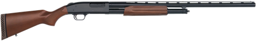 Mossberg 50120 500 All Purpose Full Size 12 Gauge Pump 3" 5+1 28" Blued Vent Rib Barrel, Blued Integral Scope Mount Steel Receiver, Fixed Hardwood Stock, Right Hand, Accu-Set Chokes