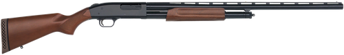 Mossberg 50120 500 All Purpose Full Size 12 Gauge Pump 3" 5+1 28" Blued Vent Rib Barrel, Blued Integral Scope Mount Steel Receiver, Fixed Hardwood Stock, Right Hand, Accu-Set Chokes