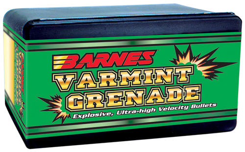 Barnes Bullets 30198 Varmint Grenade Ultra High Velocity 223Rem 50gr Flat Base Hollow Point 100/Box