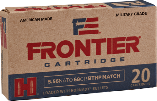 Frontier Cartridge FR310 Military Grade Centerfire Rifle 5.56x45mmNATO 68gr Hollow Point Boat Tail Match 20 Per Box/25 Case
