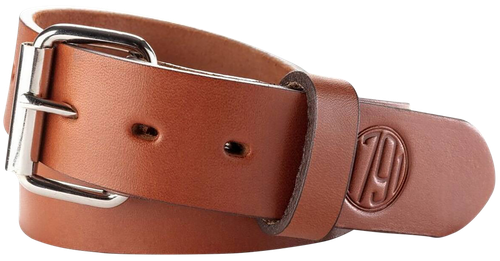 1791 Gunleather BLT014044CBRA 01  Gun Belt Classic Brown Leather 40/44 1.50" Wide Buckle Closure